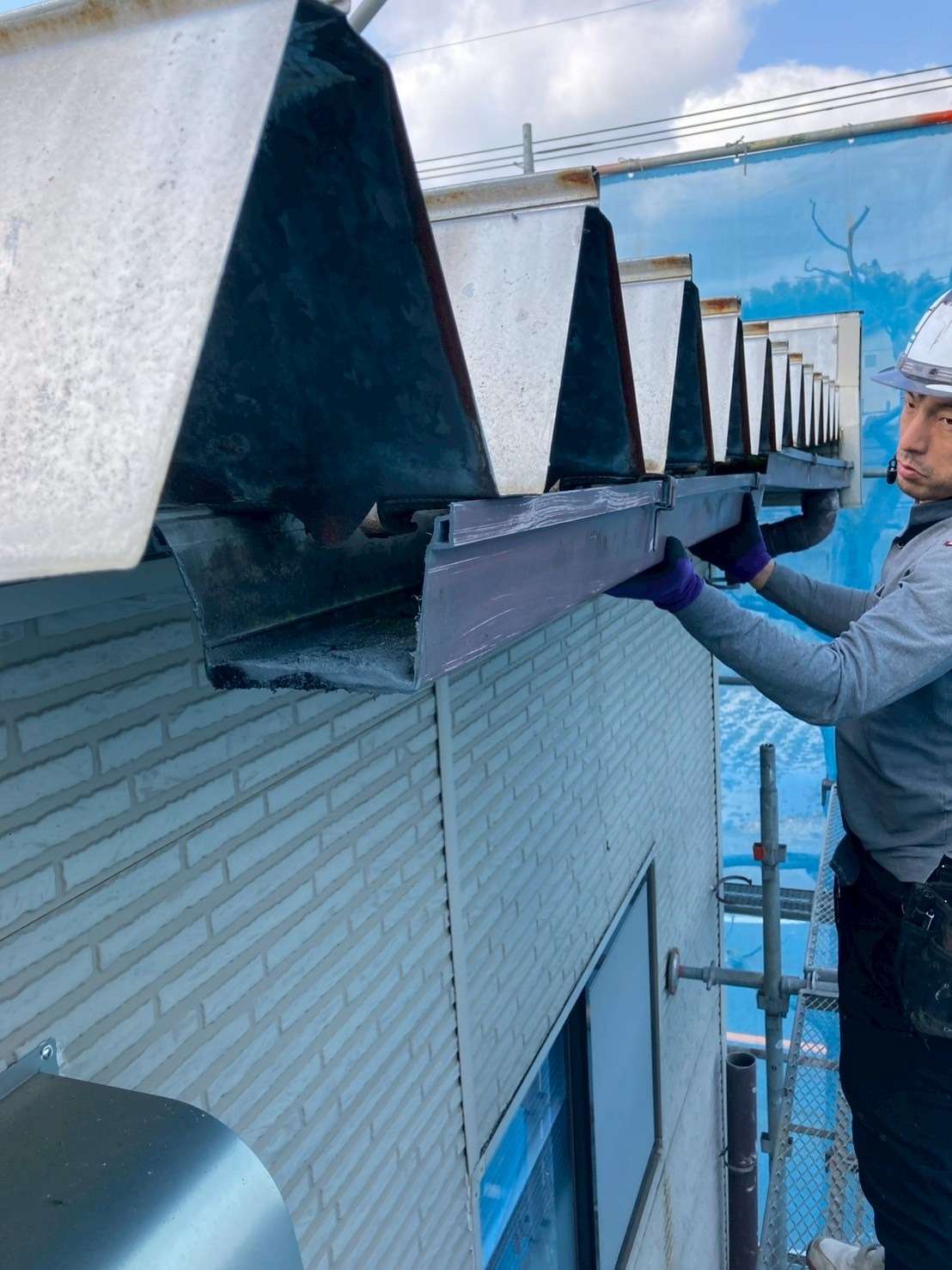 折半屋根改修工事